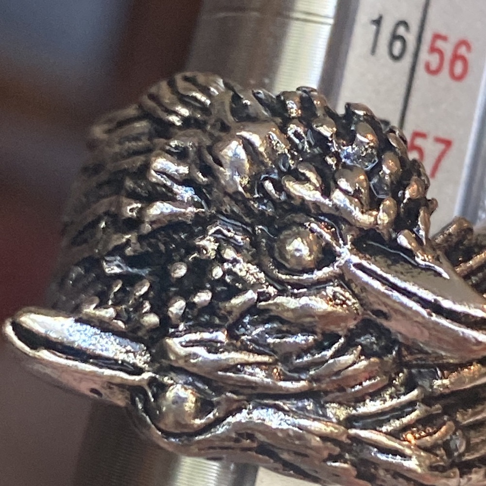 Interesting Design Silver Ring 8.5 (Ind) - image 1